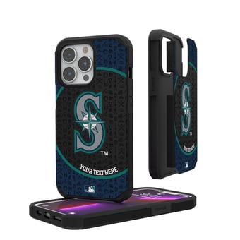 Seattle Mariners iPhone Circle Design Personalized Rugged Case