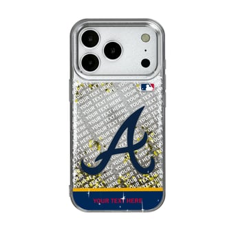Atlanta Braves iPhone Personalized Glitter Case