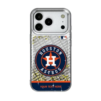 Houston Astros iPhone Personalized Glitter Case
