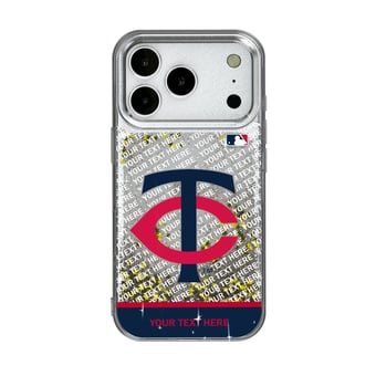 Minnesota Twins iPhone Personalized Glitter Case