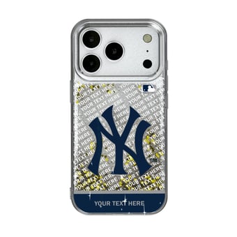 New York Yankees iPhone Personalized Glitter Case