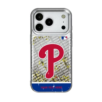 Philadelphia Phillies iPhone Personalized Glitter Case