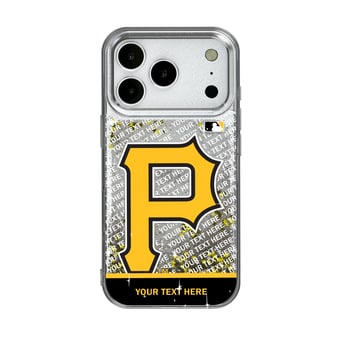 Pittsburgh Pirates iPhone Personalized Glitter Case