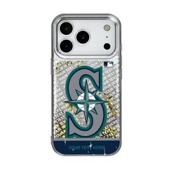 Seattle Mariners iPhone Personalized Glitter Case