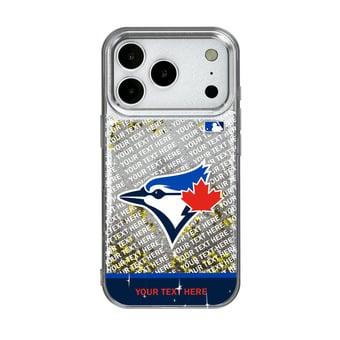 Toronto Blue Jays iPhone Personalized Glitter Case