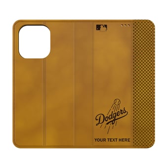 Los Angeles Dodgers Personalized Burn Design iPhone Folio Case