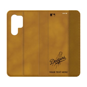 Los Angeles Dodgers Personalized Burn Design Galaxy Folio Case
