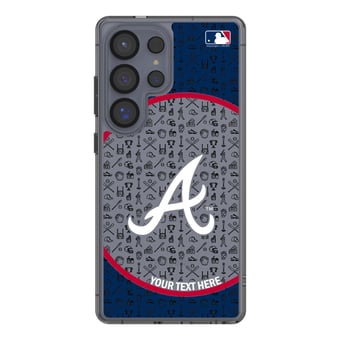 Atlanta Braves Circle Design Galaxy Clear Phone Case