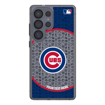Chicago Cubs Circle Design Galaxy Clear Phone Case