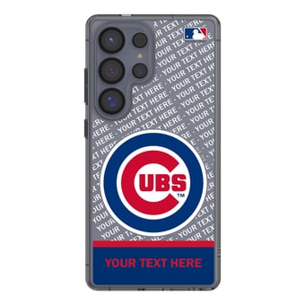 Chicago Cubs Endzone Design Galaxy Clear Phone Case