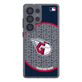 Cleveland Guardians Circle Design Galaxy Clear Phone Case