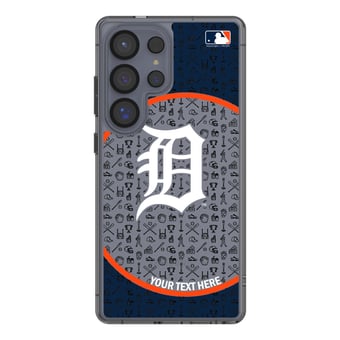 Detroit Tigers Circle Design Galaxy Clear Phone Case