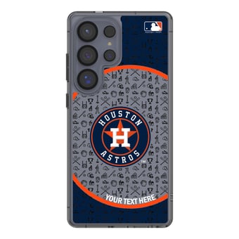 Houston Astros Circle Design Galaxy Clear Phone Case