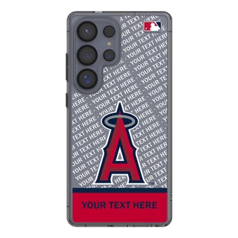 Los Angeles Angels Endzone Design Galaxy Clear Phone Case