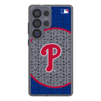Philadelphia Phillies Circle Design Galaxy Clear Phone Case