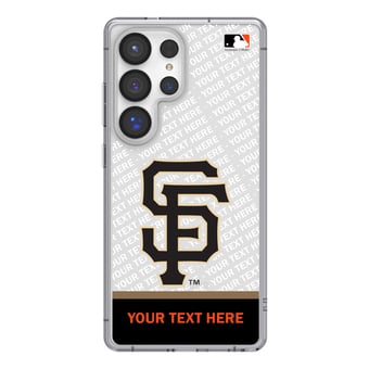 San Francisco Giants Endzone Design Galaxy Clear Phone Case