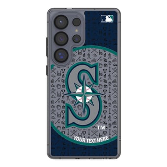 Seattle Mariners Circle Design Galaxy Clear Phone Case