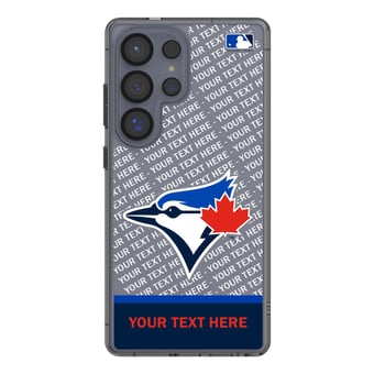 Toronto Blue Jays Endzone Design Galaxy Clear Phone Case