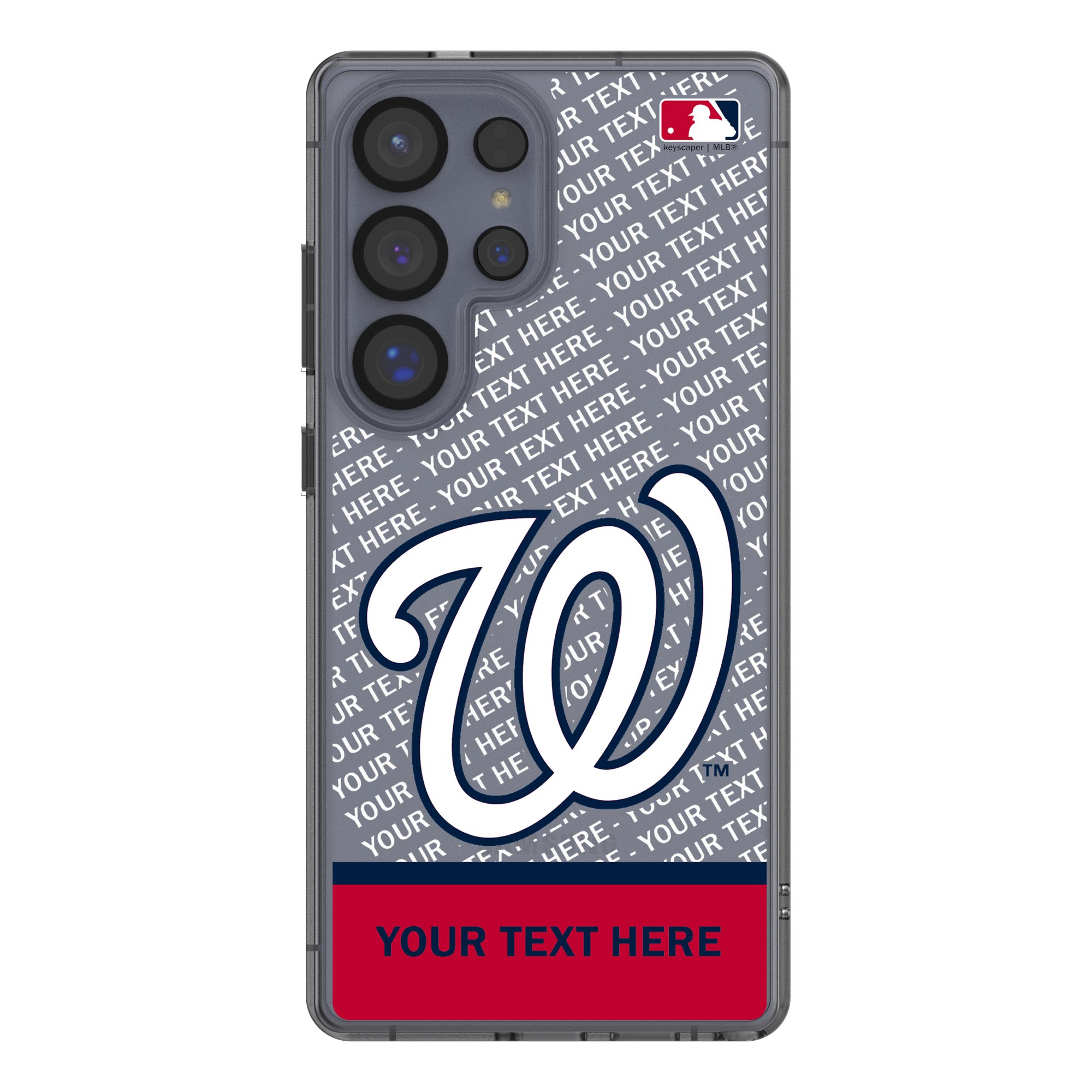 Washington Nationals Endzone Design Galaxy Clear Phone Case Washington Nationals Endzone Design Galaxy Clear Phone Case