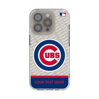 Chicago Cubs Endzone Design iPhone Clear Case