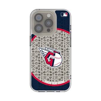 Cleveland Guardians Circle Design iPhone Clear Case