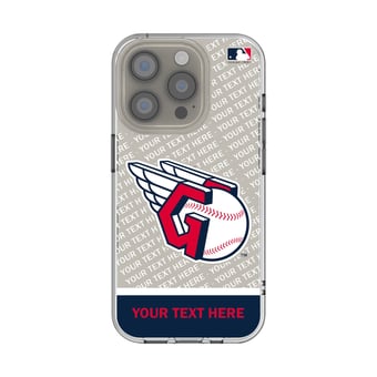 Cleveland Guardians Endzone Design iPhone Clear Case