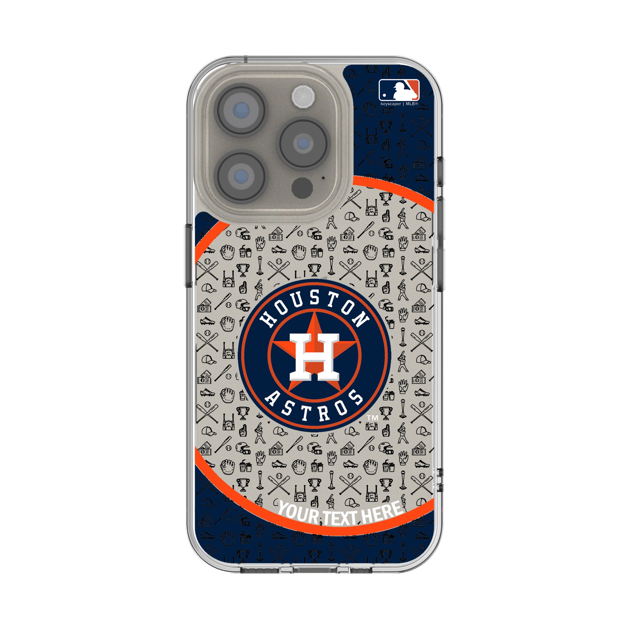 Houston Astros Circle Design iPhone Clear Case Houston Astros Circle Design iPhone Clear Case