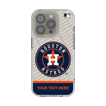 Houston Astros Endzone Design iPhone Clear Case