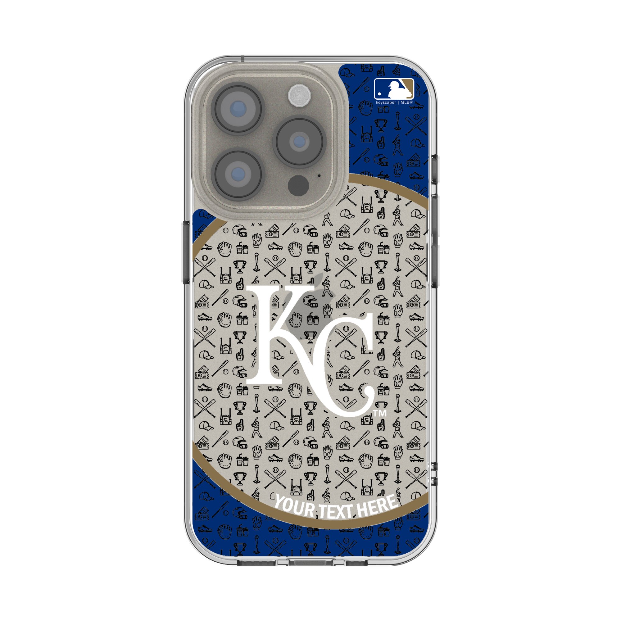 Kansas City Royals Circle Design iPhone Clear Case