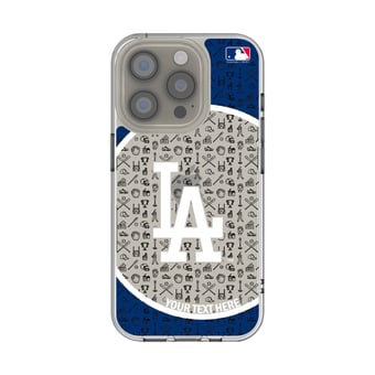 Los Angeles Dodgers Circle Design iPhone Clear Case
