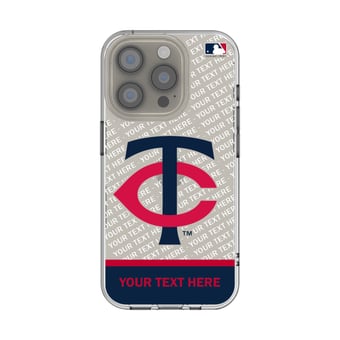 Minnesota Twins Endzone Design iPhone Clear Case