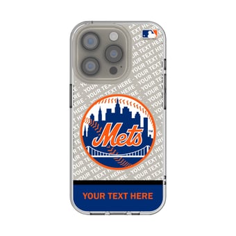 New York Mets Endzone Design iPhone Clear Case