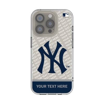 New York Yankees Endzone Design iPhone Clear Case
