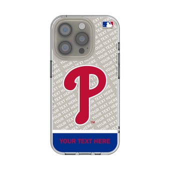 Philadelphia Phillies Endzone Design iPhone Clear Case
