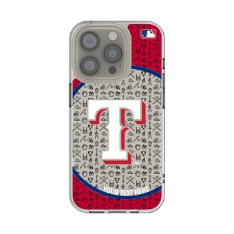 Texas Rangers Circle Design iPhone Clear Case
