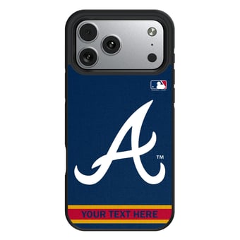 Keyscaper Atlanta Braves Personalized Bump Case with 8.2ft Drop Protection