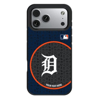 Keyscaper Detroit Tigers Personalized Bump Case with 8.2ft Drop Protection