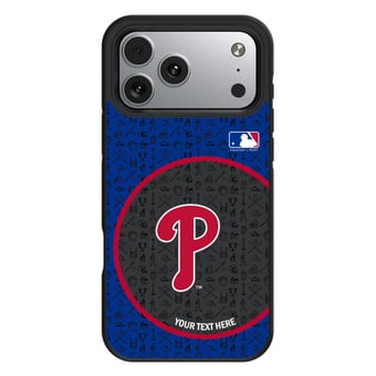 Keyscaper Philadelphia Phillies Personalized Bump Case with 8.2ft Drop Protection