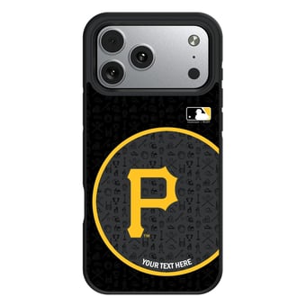 Keyscaper Pittsburgh Pirates Personalized Bump Case with 8.2ft Drop Protection