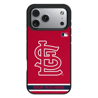 Keyscaper St. Louis Cardinals Personalized Bump Case with 8.2ft Drop Protection