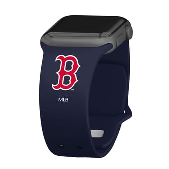 Navy Boston Red Sox Logo Silicone Apple Watch Band