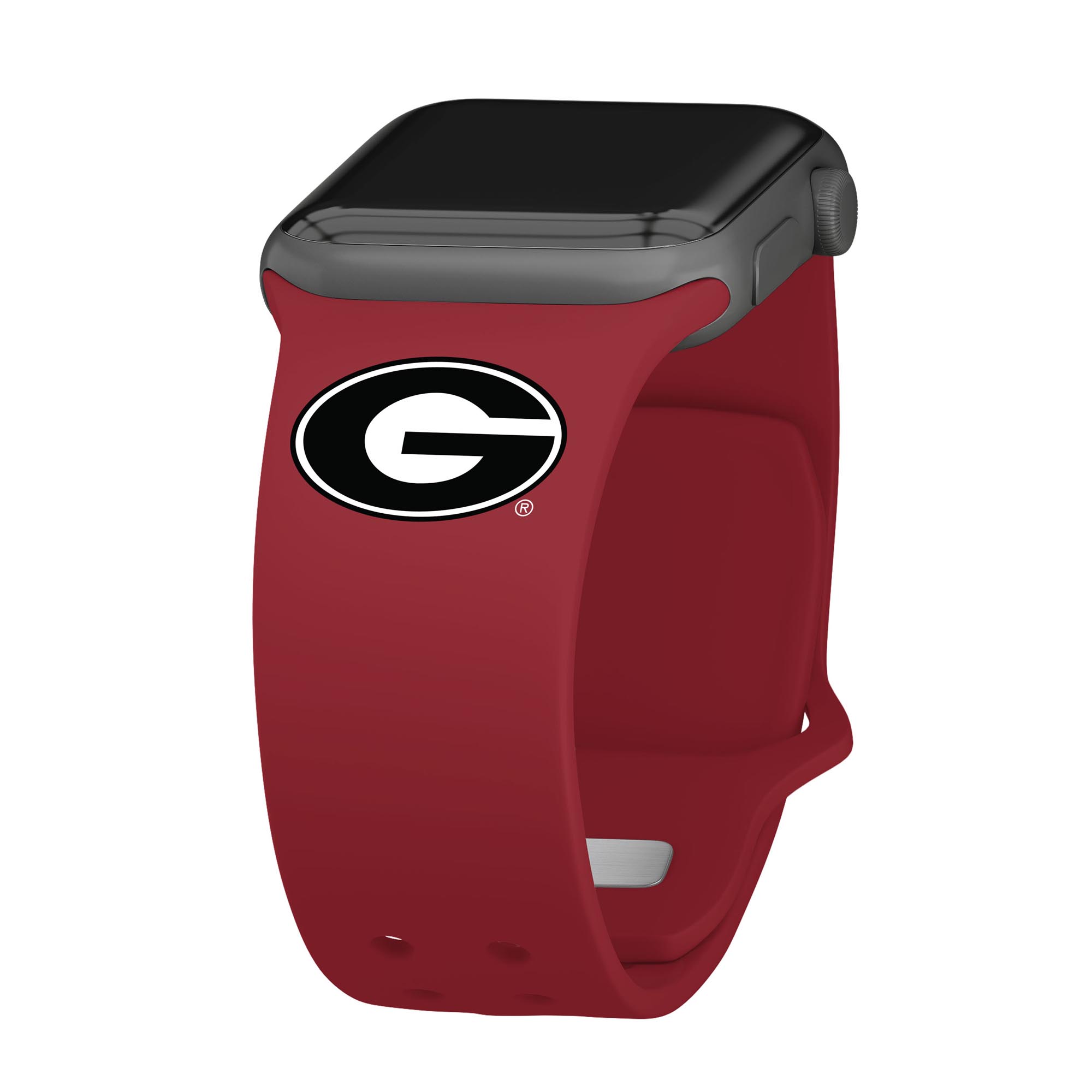 Red Georgia Bulldogs Logo Silicone Apple Watch Band Red Georgia Bulldogs Logo Silicone Apple Watch Band