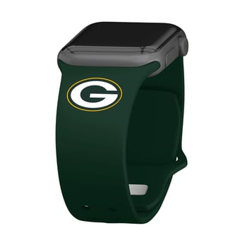 Green Green Bay Packers Logo Silicone Apple Watch Band