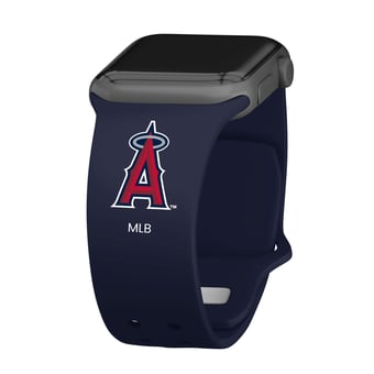 Navy Los Angeles Angels Logo Silicone Apple Watch Band