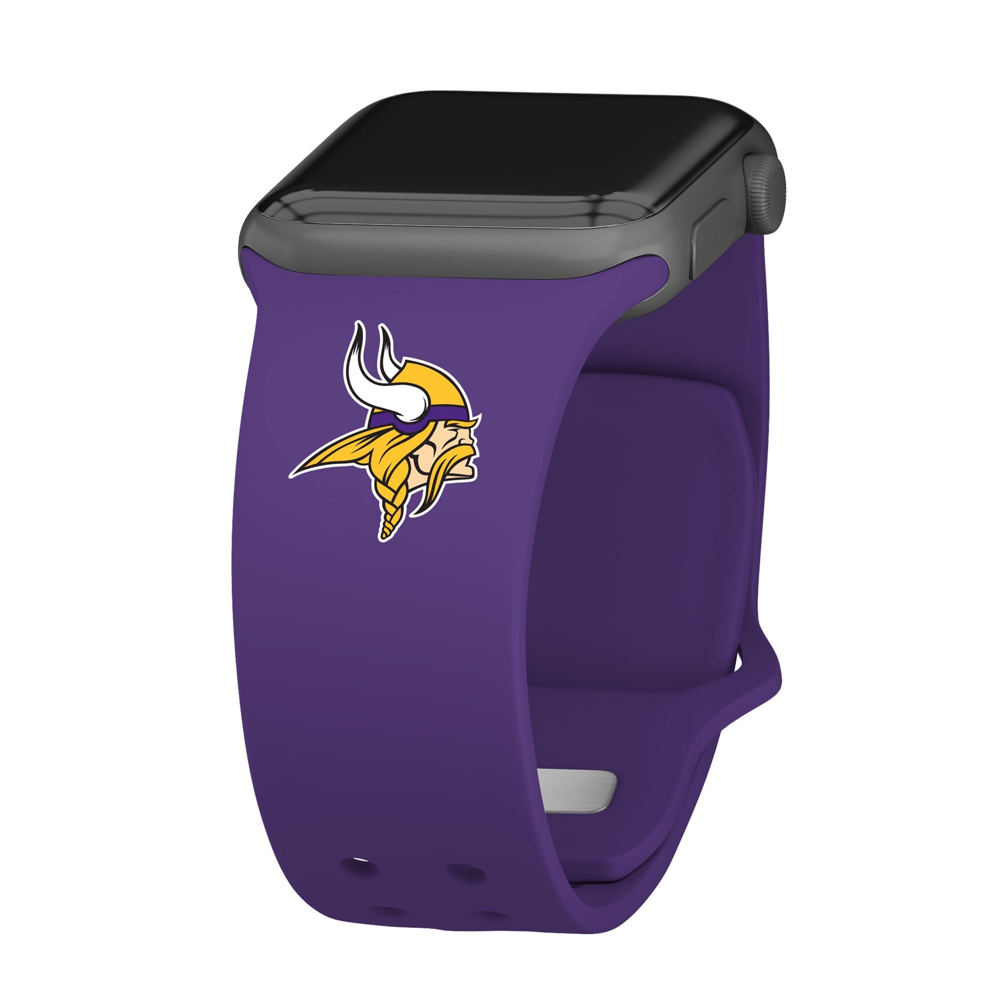 Purple Minnesota Vikings Logo Silicone Apple Watch Band