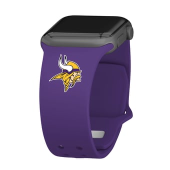 Purple Minnesota Vikings Logo Silicone Apple Watch Band