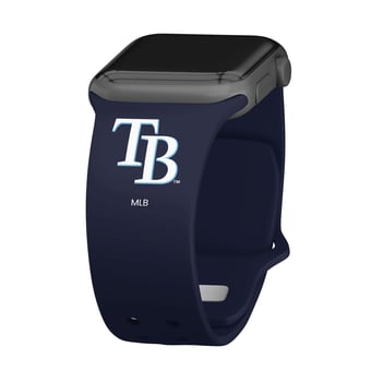 Navy Tampa Bay Rays Logo Silicone Apple Watch Band