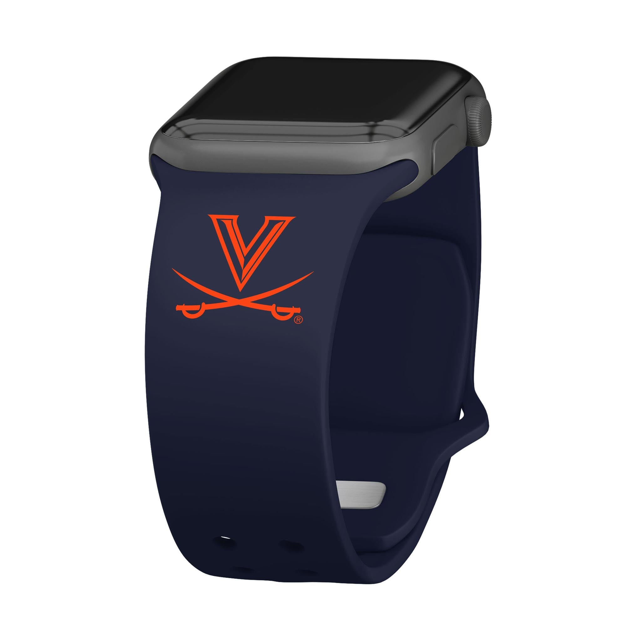 Navy Virginia Cavaliers Logo Silicone Apple Watch Band