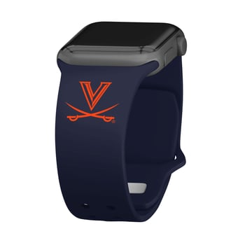 Navy Virginia Cavaliers Logo Silicone Apple Watch Band