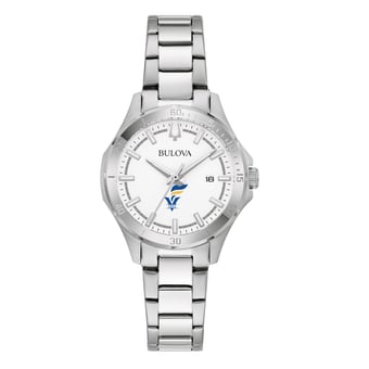 Women's Bulova Silver Fort Valley State Wildcats Stainless Steel Sport Classic Watch